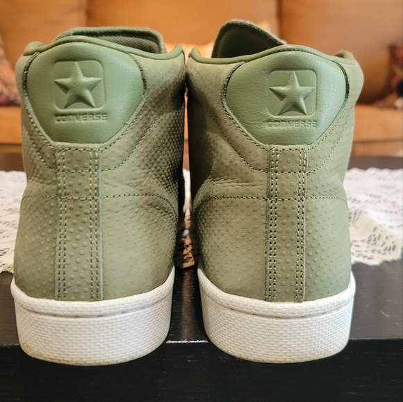 Mens Converse high top sneaker 11.5 green - Picture 10 of 14